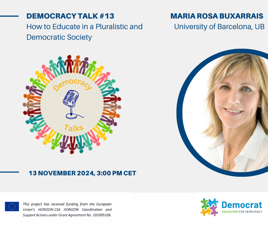 Democracy Talks 13: How to Educate in a Pluralistic and Democratic Society